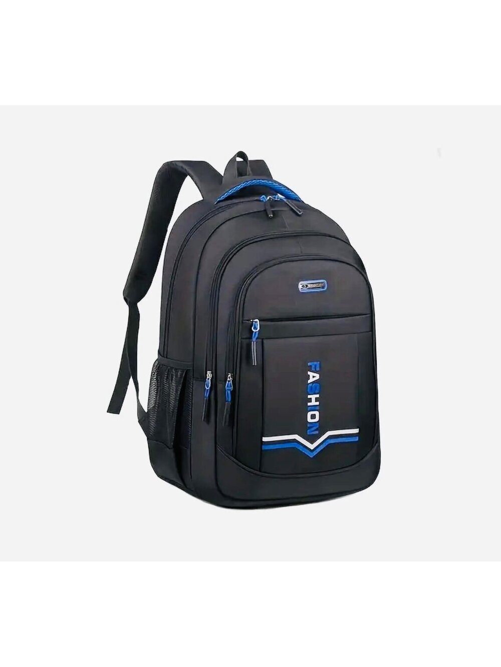 New - Large Capacity - Stylish Business Laptop Backpack - Black / Blue